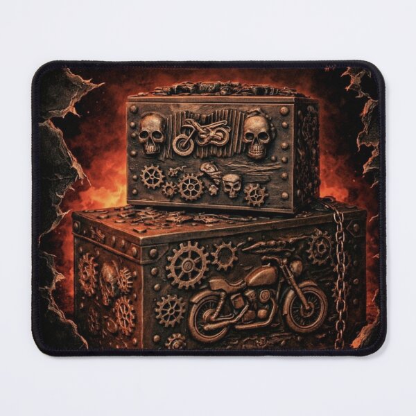 Item preview, Skulls , Motorbike boxes designed and sold by Totallywildforsteampunk.