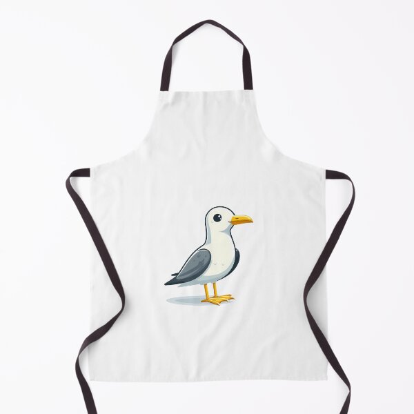 Item preview, Cute cartoon seagull with a cheerful expression and shiny feathers. designed and sold by cave-canvas.