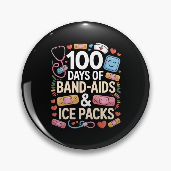 Item preview, 100 Days Of Band-Aids & Ice Packs School Nurse 100th Day Of School designed and sold by CORJIDOG-ART.