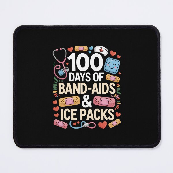 Item preview, 100 Days Of Band-Aids & Ice Packs School Nurse 100th Day Of School designed and sold by CORJIDOG-ART.