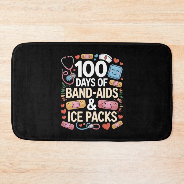 Item preview, 100 Days Of Band-Aids & Ice Packs School Nurse 100th Day Of School designed and sold by CORJIDOG-ART.