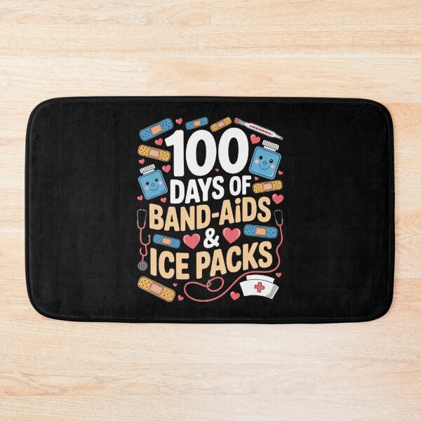 Item preview, 100 Days Of Band-Aids & Ice Packs Nurse Teacher Healthcare Student designed and sold by CORJIDOG-ART.