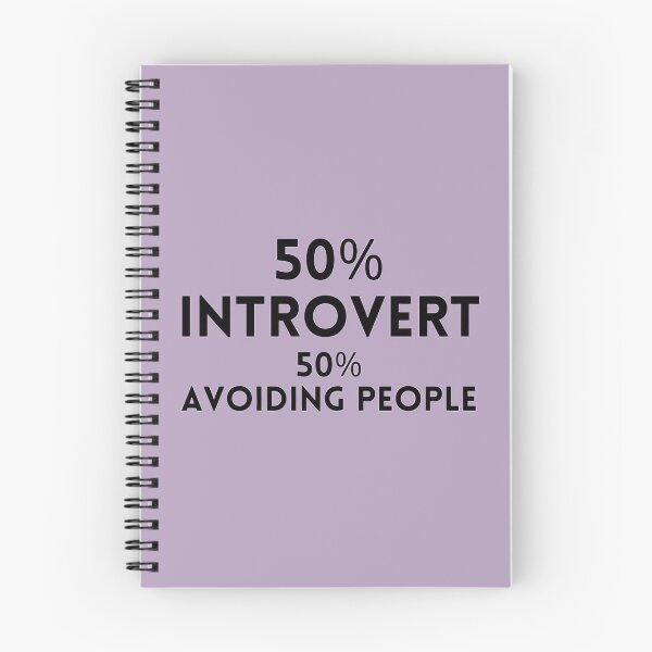 Item preview, 50% Introvert 50% Avoiding People Funny Introvert Quote designed and sold by Artsy Corner.