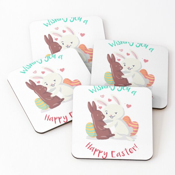 Item preview, Wishing You A Happy Easter! 2026 Happy Easter! ✨#easter #happyeaster #cute #chocolate #bunny #rabbit designed and sold by Fanybany.