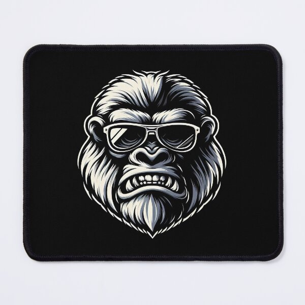 Item preview, Stylized gorilla illustration wearing sunglasses, showcasing a bold and fun expression. designed and sold by beast-net.