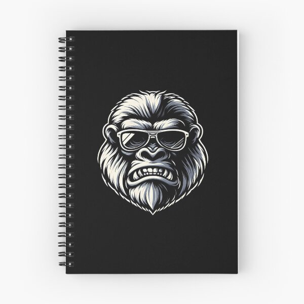Item preview, Stylized gorilla illustration wearing sunglasses, showcasing a bold and fun expression. designed and sold by beast-net.