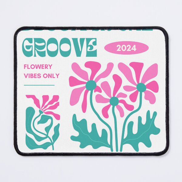 Item preview, Retro Funky Florals - Bloom In The Groove 70s Aesthetic Art designed and sold by MuskanDesignHub.