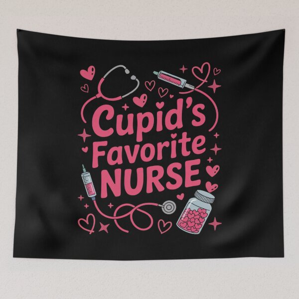 Item preview, Cupid's Favorite Nurse Valentine's Day Healthcare Worker designed and sold by CORJIDOG-ART.
