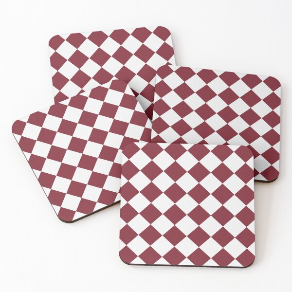 Artikelvorschau, Schachbrettmuster in Weiß und Rot entworfen und verkauft von pattern-archive.