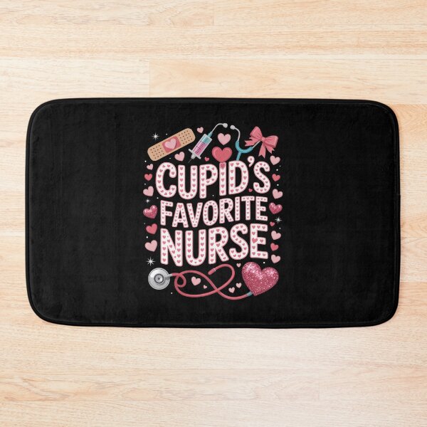 Item preview, Cupid's Favorite Nurse Valentine's Day Nursing Healthcare Professional designed and sold by CORJIDOG-ART.