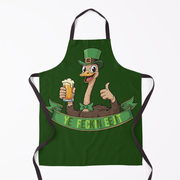 Item preview, Ye Feckin Eejit – Funny Irish Ostrich Beer Party designed and sold by CARPIO Creations.