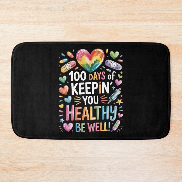 Item preview, 100 Days Of Keepin' You Healthy Be Well! Healthcare Nurse Appreciation designed and sold by CORJIDOG-ART.
