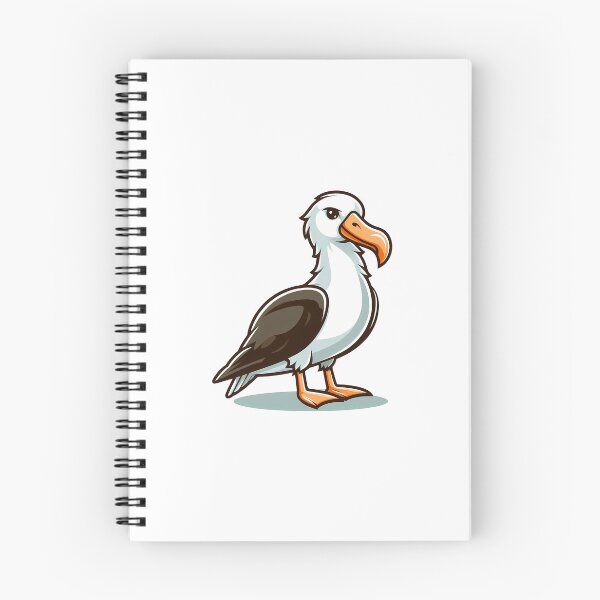 Item preview, Cartoon-style seagull with a distinctive beak and black and white feathers. Whimsical character design. designed and sold by cave-canvas.
