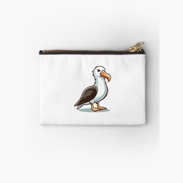 Item preview, Cartoon-style seagull with a distinctive beak and black and white feathers. Whimsical character design. designed and sold by cave-canvas.