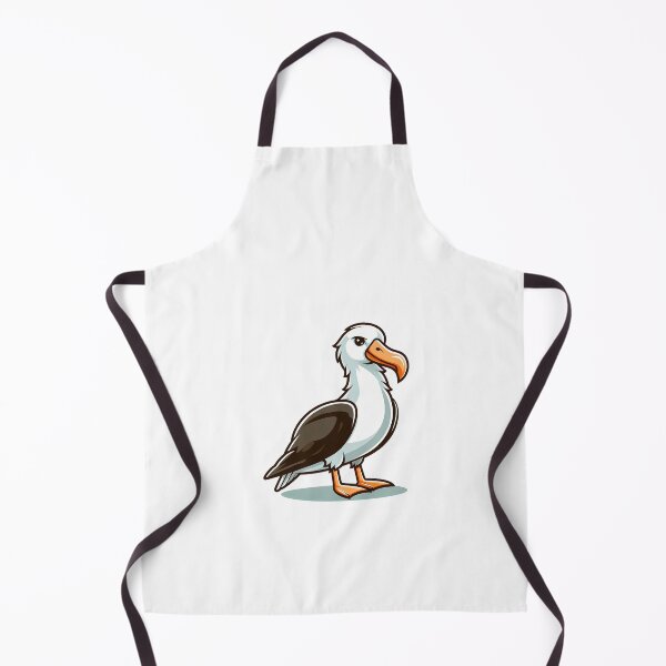 Item preview, Cartoon-style seagull with a distinctive beak and black and white feathers. Whimsical character design. designed and sold by cave-canvas.