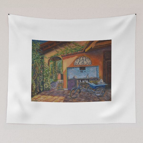 Item preview, Oil Painting - Sicilian Courtyart 14" x 18" designed and sold by Igor Pozdnyakov.