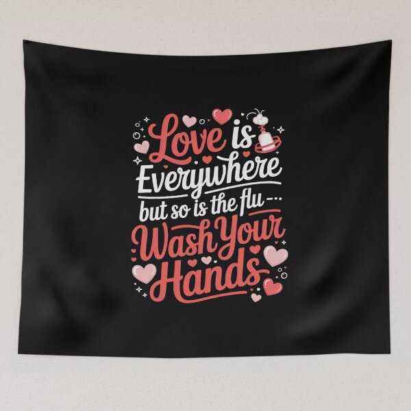 Item preview, But So Is The Flu - Wash Your Hands Valentine Health Awareness Nurse designed and sold by CORJIDOG-ART.