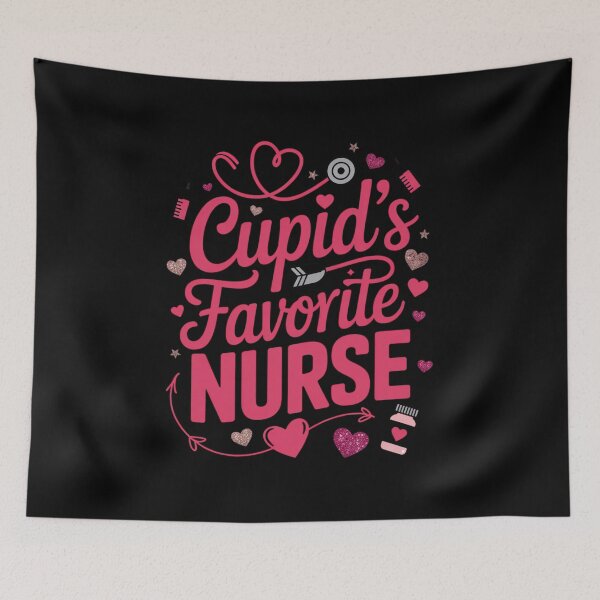 Item preview, Cupid's Favorite Nurse Valentine's Day Nursing Healthcare Gift designed and sold by CORJIDOG-ART.