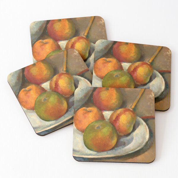 Item preview, Quatre Pommes Et Un Couteau by Paul Cézanne: Post Impressionist Still Life Poster designed and sold by artofuniverse.