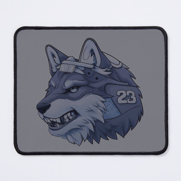 Item preview, Wolf 23 Graphic T-Shirt – Cool Grey Sneaker Match Streetwear Wolf Head Tee designed and sold by STAATI.