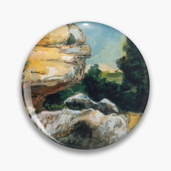 Item preview, Rocks by Paul Cézanne: Post Impressionist Landscape Fine Art Print designed and sold by artofuniverse.