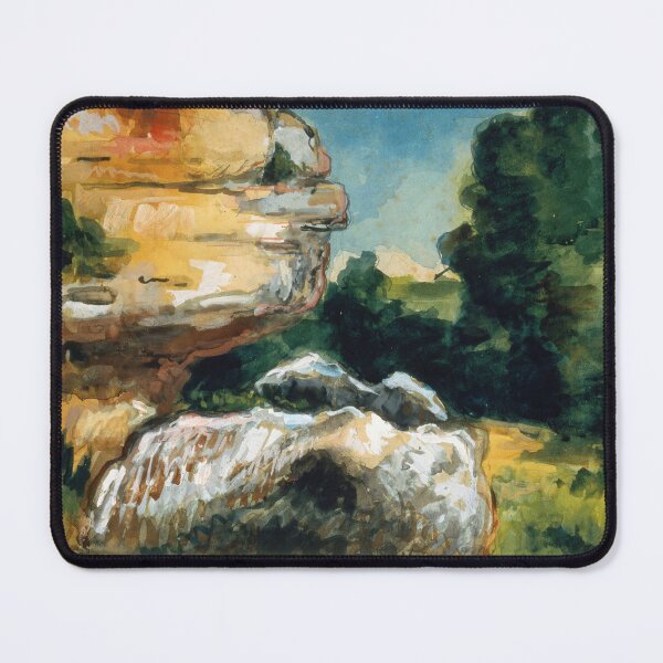 Item preview, Rocks by Paul Cézanne: Post Impressionist Landscape Fine Art Print designed and sold by artofuniverse.