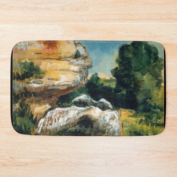 Item preview, Rocks by Paul Cézanne: Post Impressionist Landscape Fine Art Print designed and sold by artofuniverse.
