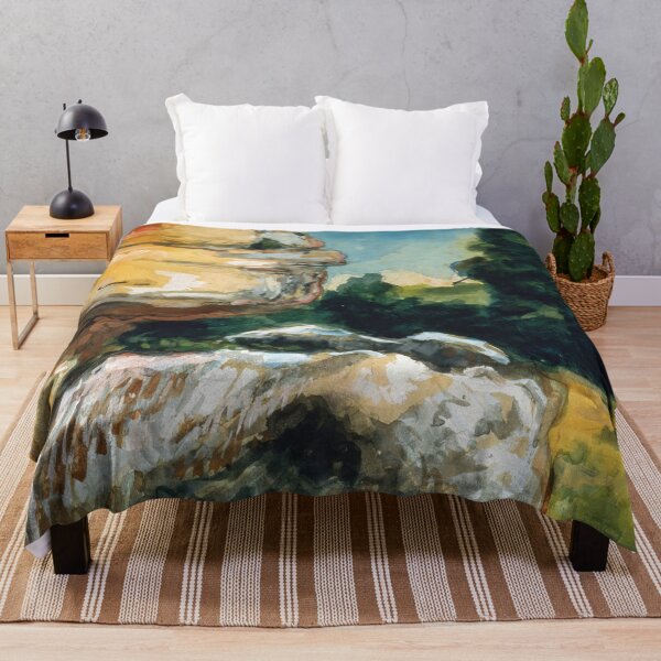 Item preview, Rocks by Paul Cézanne: Post Impressionist Landscape Fine Art Print designed and sold by artofuniverse.
