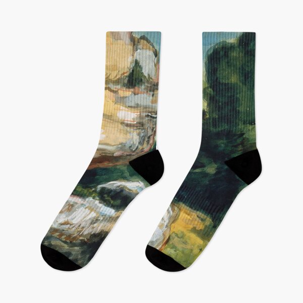 Item preview, Rocks by Paul Cézanne: Post Impressionist Landscape Fine Art Print designed and sold by artofuniverse.