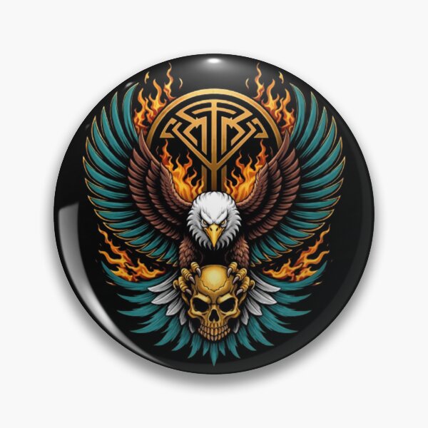 Item preview, Flaming Eagle – Bold Skull Emblem Design designed and sold by Dogandesighn.