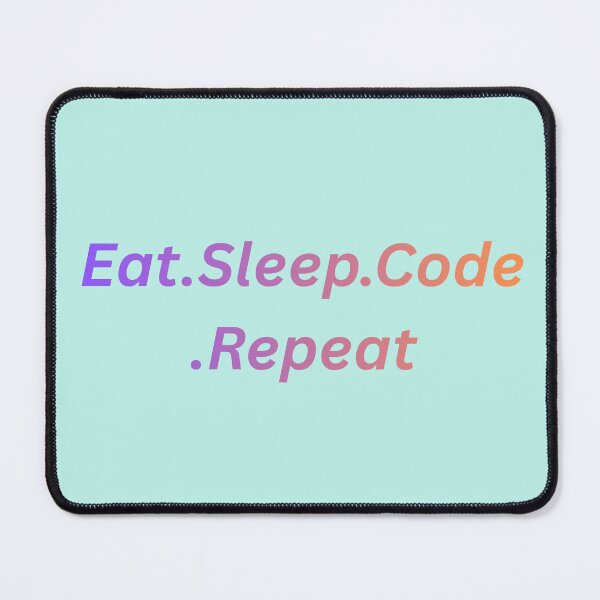 Item preview, Eat Sleep Code Repeat Minimalist Developer Quote designed and sold by ArtistMadrid.