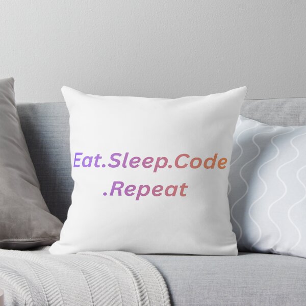 Item preview, Eat Sleep Code Repeat Minimalist Developer Quote designed and sold by ArtistMadrid.