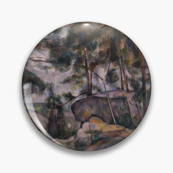 Item preview, Rocks in the Forest by Paul Cézanne: Post Impressionist Landscape Poster designed and sold by artofuniverse.