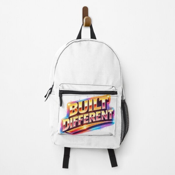 Item preview, Built Different Colorful Chrome Typography Motivational Quote Design for Stickers T-Shirts Posters Inspirational Mindset Gift designed and sold by Divakar Fashion.