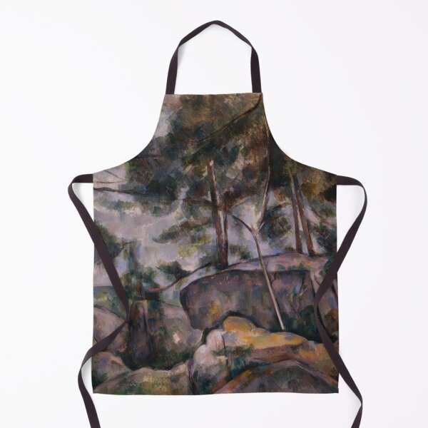 Item preview, Rocks in the Forest by Paul Cézanne: Post Impressionist Landscape Poster designed and sold by artofuniverse.