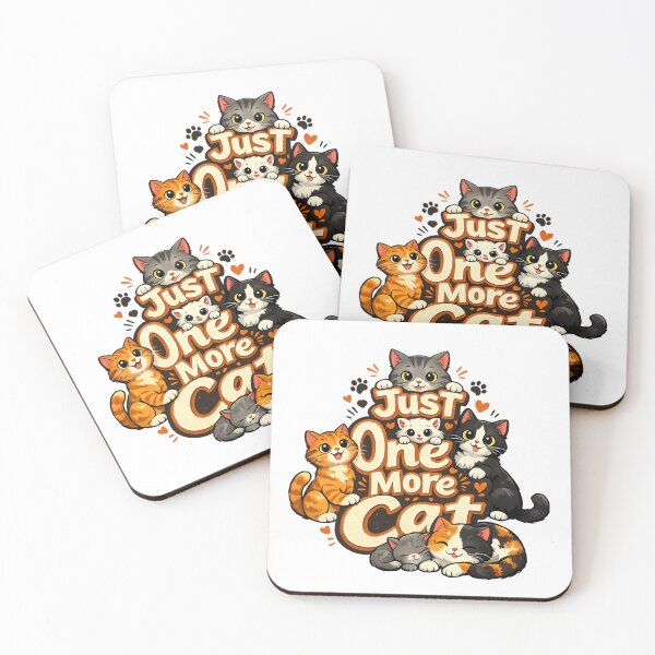 Item preview, Just One More Cat – Funny Cat Lover Design | Cute Cat Meme for Cat Moms & Cat Dads designed and sold by ArtWaveStudio8.