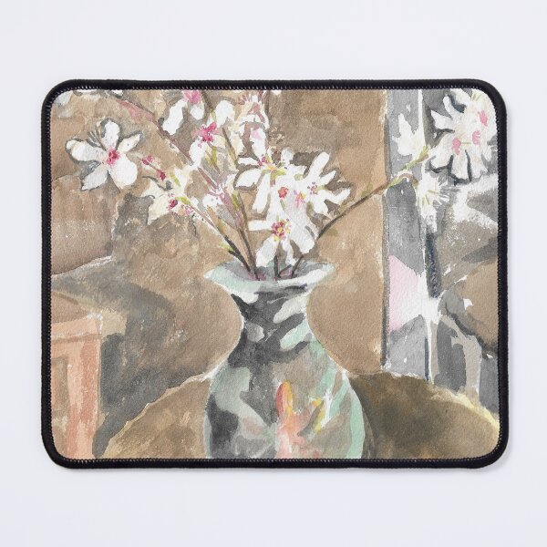 Item preview, Almond Branch Blossoms in Vase designed and sold by victoriaolsonart.