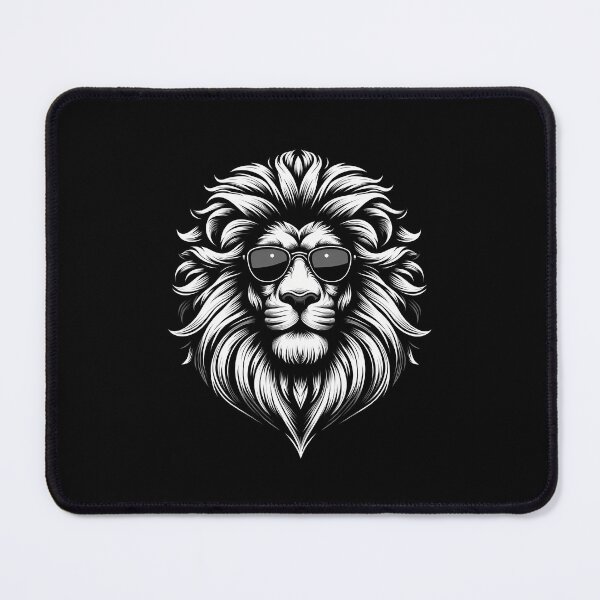 Item preview, A stylish lion head illustration wearing sunglasses, exuding confidence and charisma. designed and sold by beast-net.