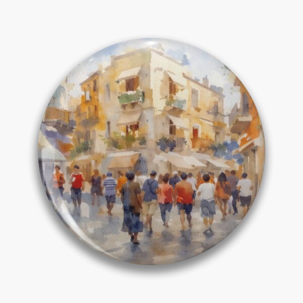 Item preview, Taormina Sicily Watercolor designed and sold by caracatita75.