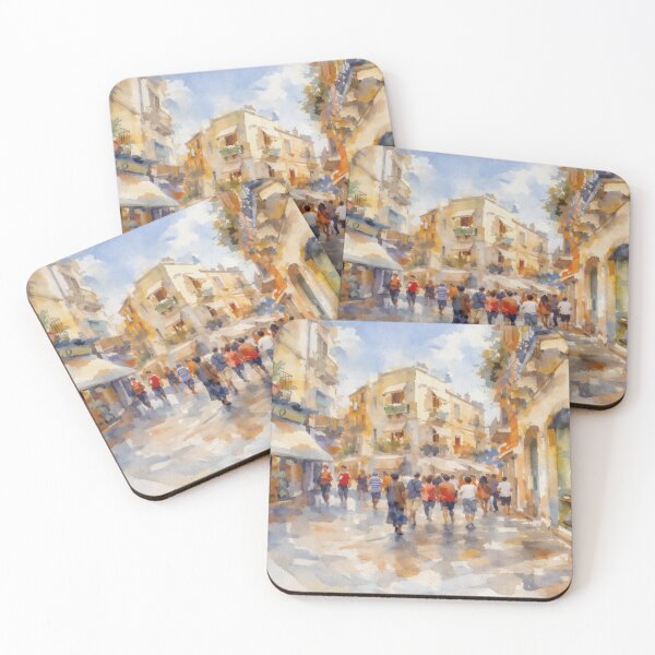 Item preview, Taormina Sicily Watercolor designed and sold by caracatita75.