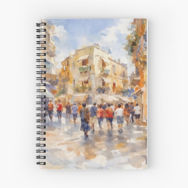 Item preview, Taormina Sicily Watercolor designed and sold by caracatita75.