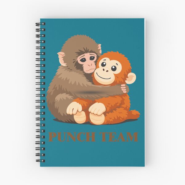 Item preview, Cute Monkey Hug - Punch Team Viral Meme Art designed and sold by Javedempire.