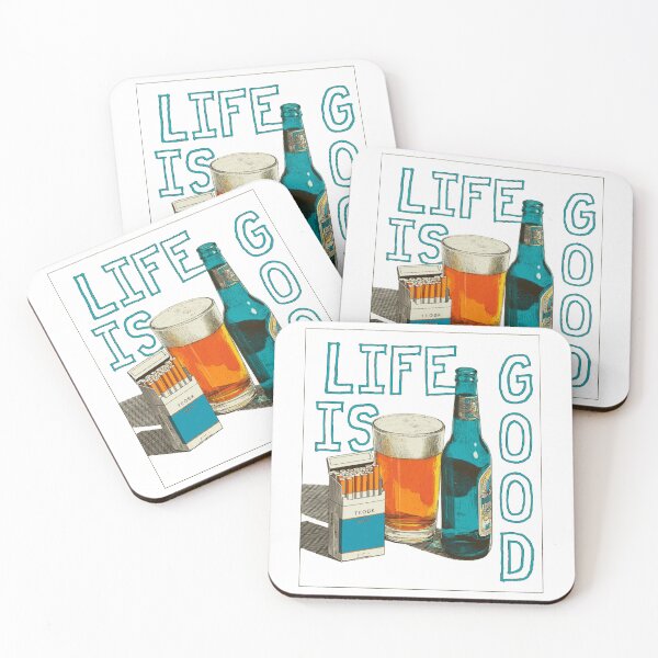 Item preview, Life Is Good: Cold Brew & Cigarettes Chill Vibes designed and sold by Ignorant-Artist.