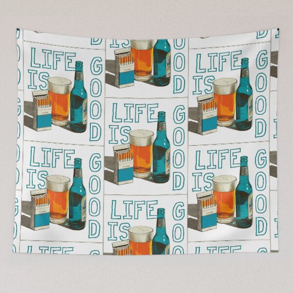 Item preview, Life Is Good: Cold Brew & Cigarettes Chill Vibes designed and sold by Ignorant-Artist.
