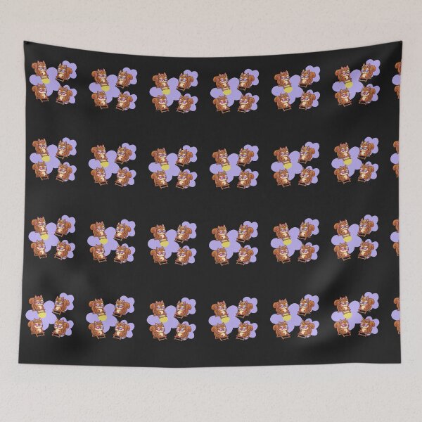 Item preview, Little squirrels with daisies in deck chairs waiting for spring designed and sold by PatronesKawai.