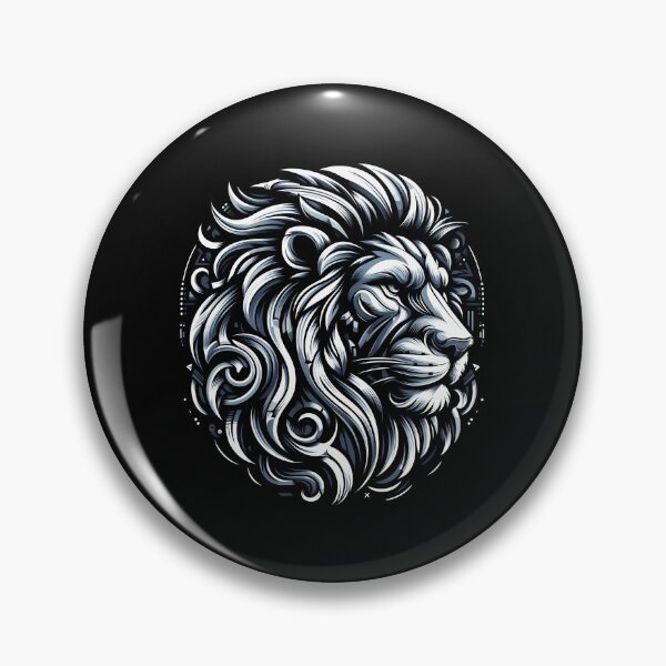 Item preview, Intricate artistic depiction of a lion's head featuring flowing mane and detailed features. designed and sold by beast-net.