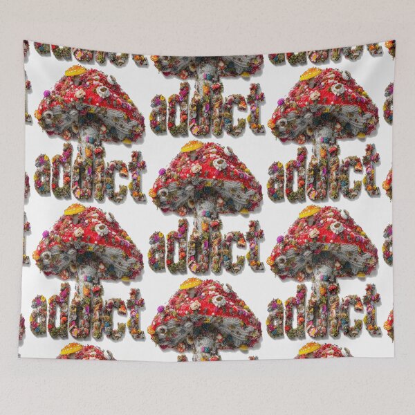 Item preview, Addict: Trippy Magic Mushroom Psychedelic Art designed and sold by Ignorant-Artist.