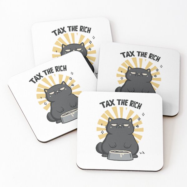 Item preview, Tax The Rich Hungry Black Cat Design designed and sold by Region.