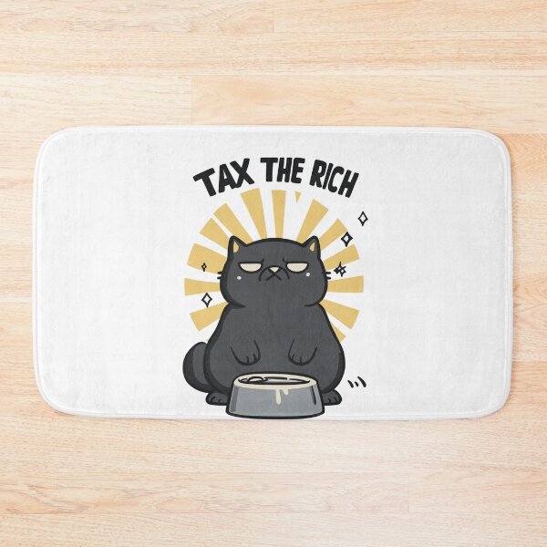 Item preview, Tax The Rich Hungry Black Cat Design designed and sold by Region.