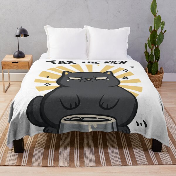 Item preview, Tax The Rich Hungry Black Cat Design designed and sold by Region.
